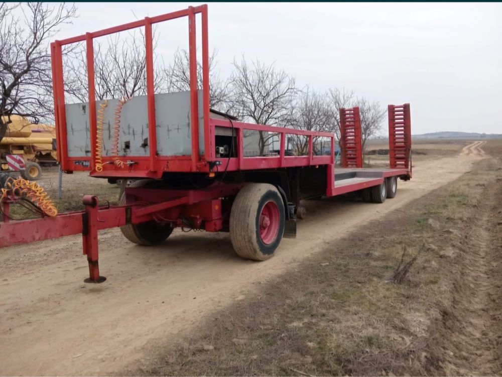 Excavator pe roti- Trailer cu dolly