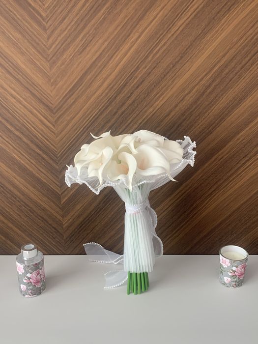 Свадебный букет белые Каллы