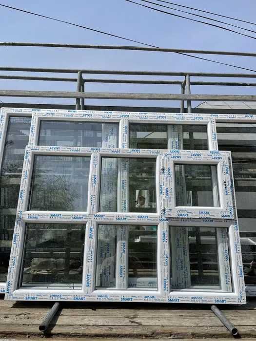 Пластик окна металл терезе есік алюмин балкон фасад