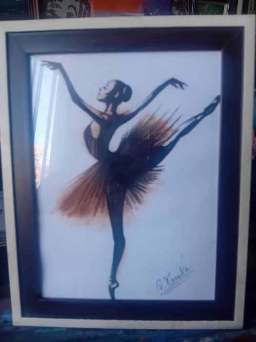 Картины" Балерина" 18х24 акварель, масло, пастель