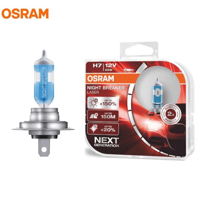 Халогенни крушки OSRAM NIGHT BREAKER LASER+150% H1,H3,H4,H7,H8,H11...