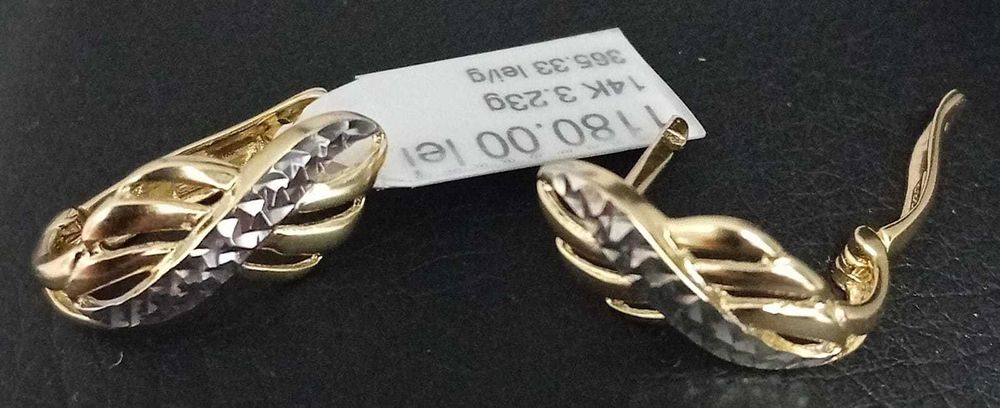 Cercei aur 14K 3.23g (Ag 31 Barboi B.24103) Garantie doi ani