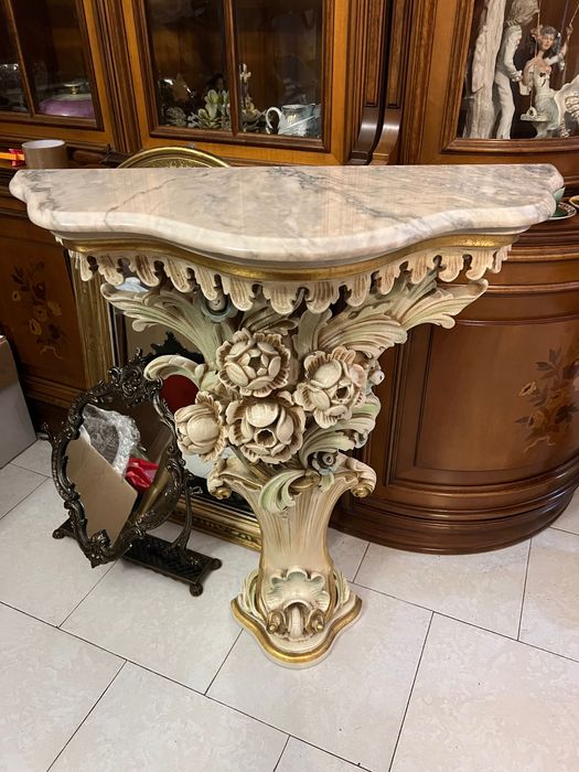 Старинна венецианска конзола с огледало Silik