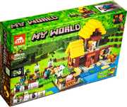 Конструктор Майнкрафт фермерский котедж 560 деталей аналог Лего Lego