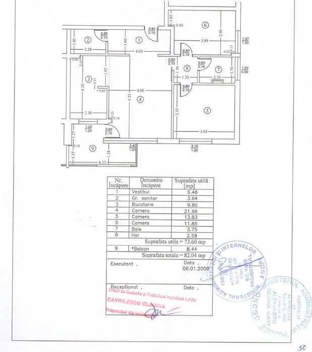 Vand apartament 3 camere - direct proprietar - mobilat si utilat