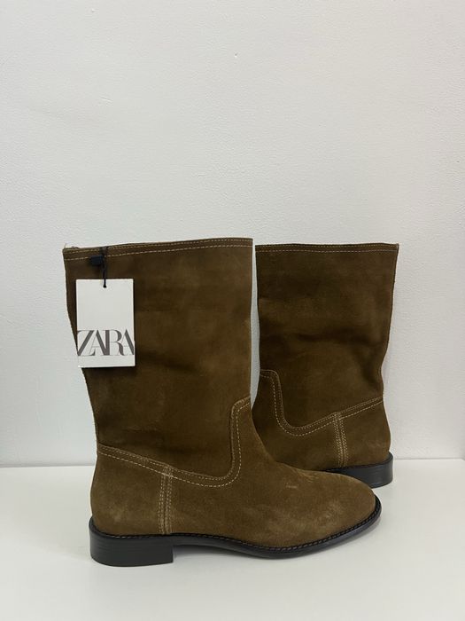 Cizme de piele  ZARA