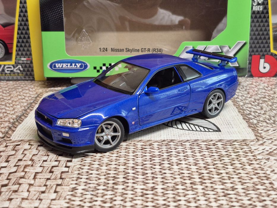 Macheta de colecție 1 24 Nissan GT-R R34