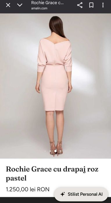 Vand rochie roz Andreea Raicu marimea 34