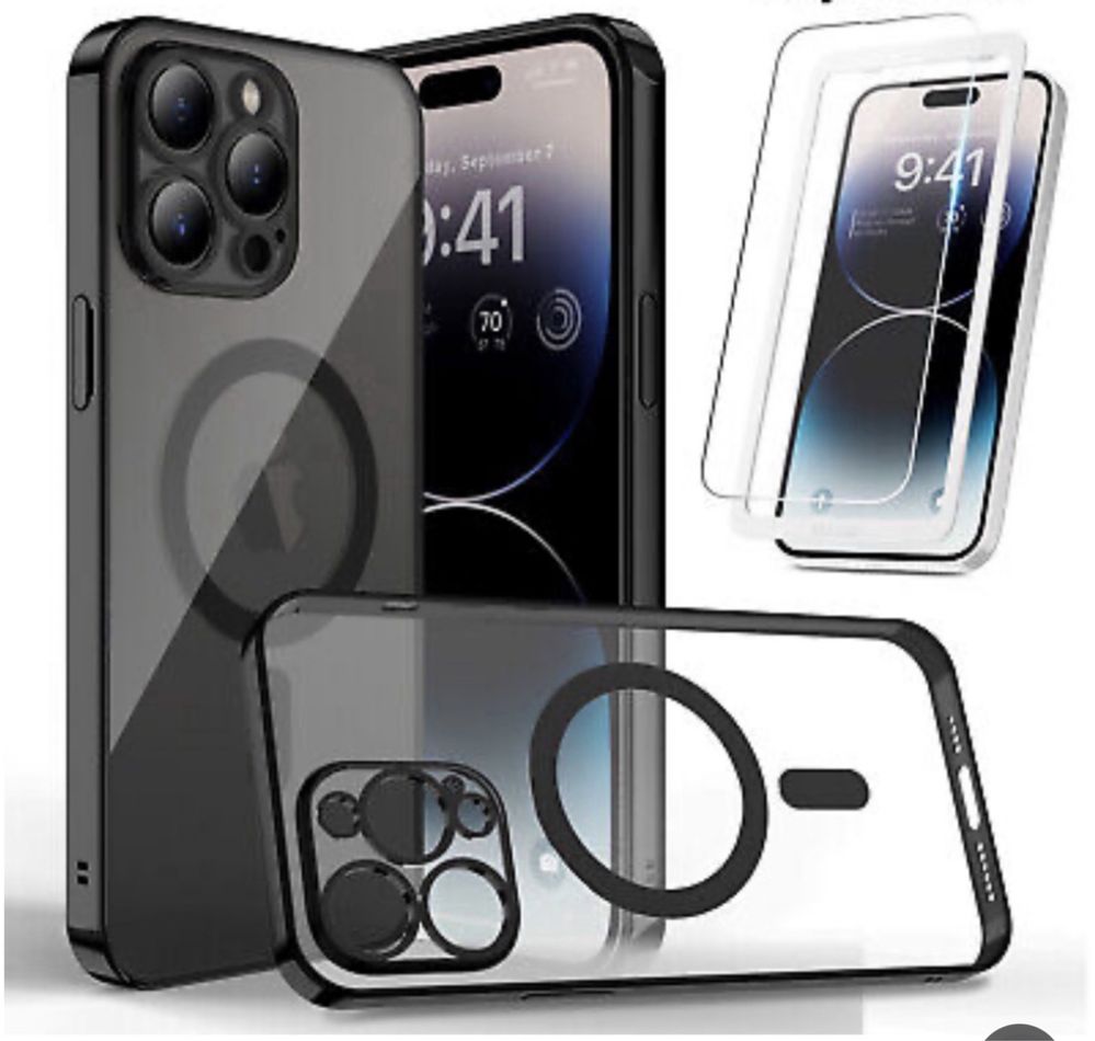 Iphone 15/16/16E PRO/MAX/PLUS Husa Magnetic Case Color si Folie Sticla