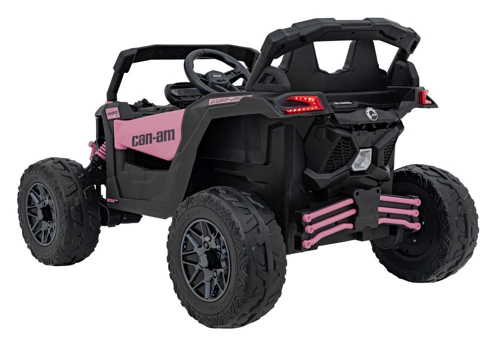 UTV electric pt copii Can-Am Maverick 24V 800W 4x4 (CA003) Roz