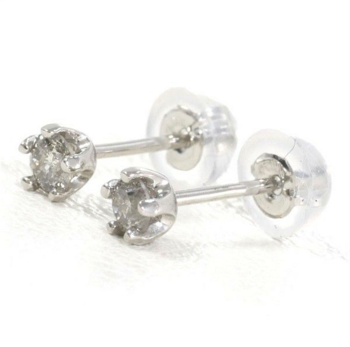 Cercei din platina si diamante naturale