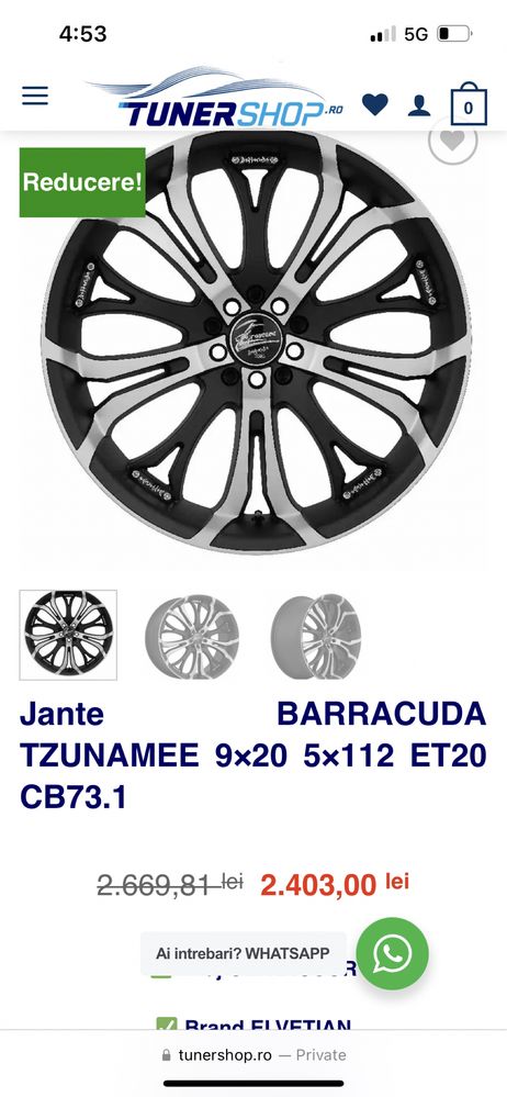 Jante Barracuda Tzunamee+anvelope Landsail Qirin 990