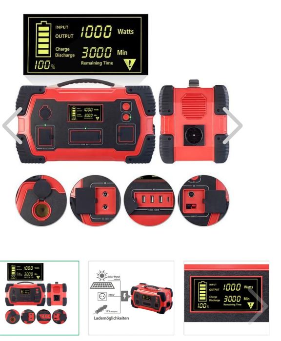 Power bank Acumulator portabil 1000 wați