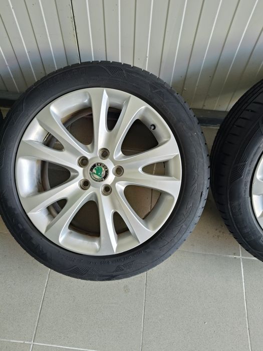 Jenti aliaj R17  Skoda cu anvelope