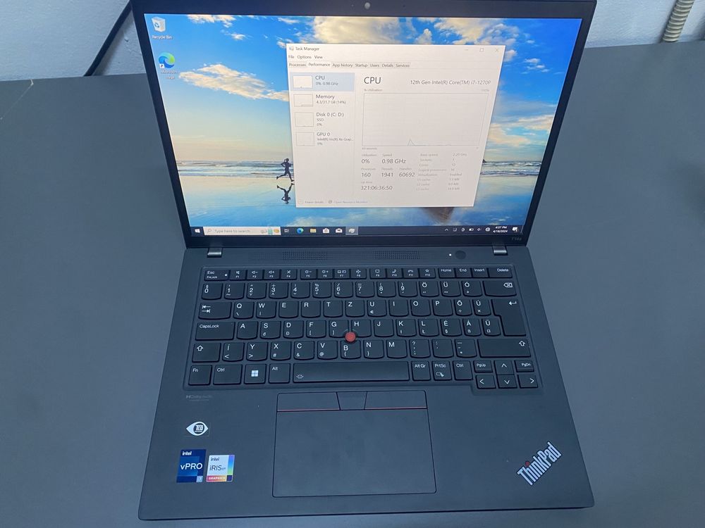 Laptop Lenovo thinkpad t14s cu touchscreen intel i7 gen 12 #21545