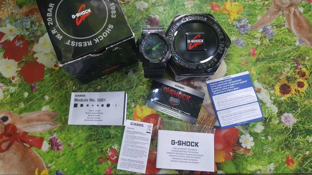 Casio GSHOCK Neon Green GA100-1A3 НОВ