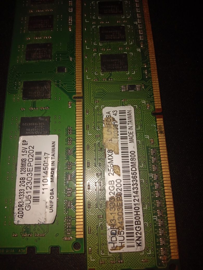 Видео карта и оперативная память DDR2 +DDR3 2 шт