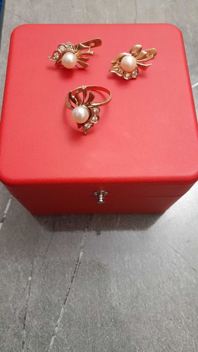 Комплект Жемчуг 585