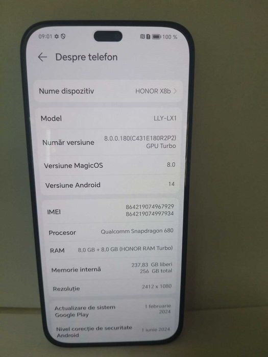 honor x8b (m3) staramanet