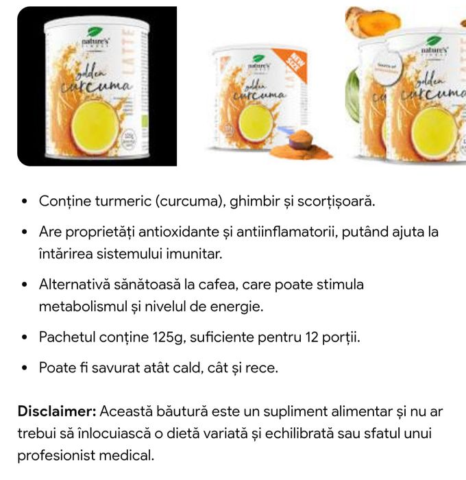 Golden curcuma  3 bucati