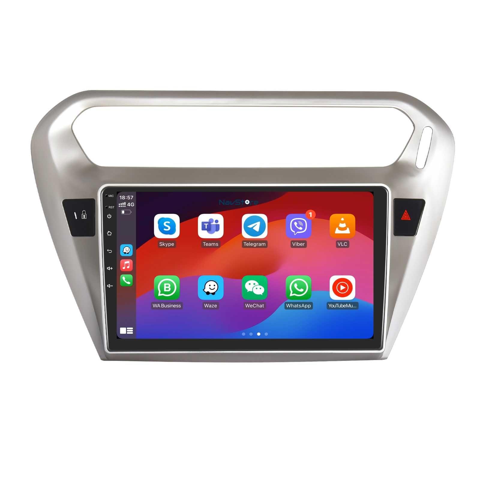 Navigatie Dedicata Peugeot 301, Citroen C-Elysee, BT, WiFi, Carplay