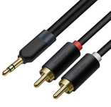 Шнуры aux jack 3,5 на 2 rca ,  Аудио кабель мини джек 2 тюльпана Аукс