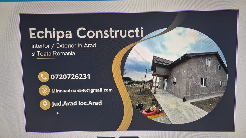 Executăm lucrări interioare si exterioare in tot Județul arad