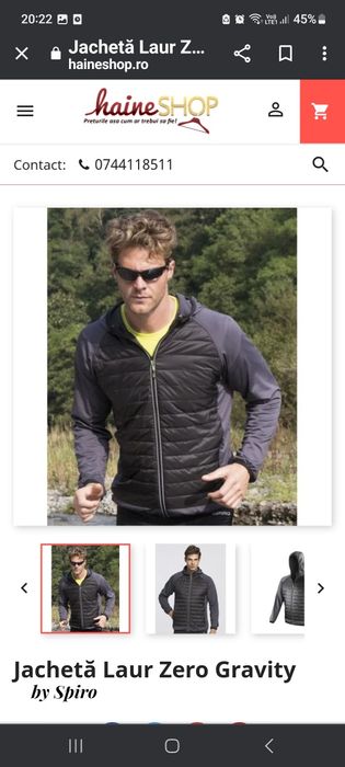 Jacheta spiro rezistenta la apa barbati