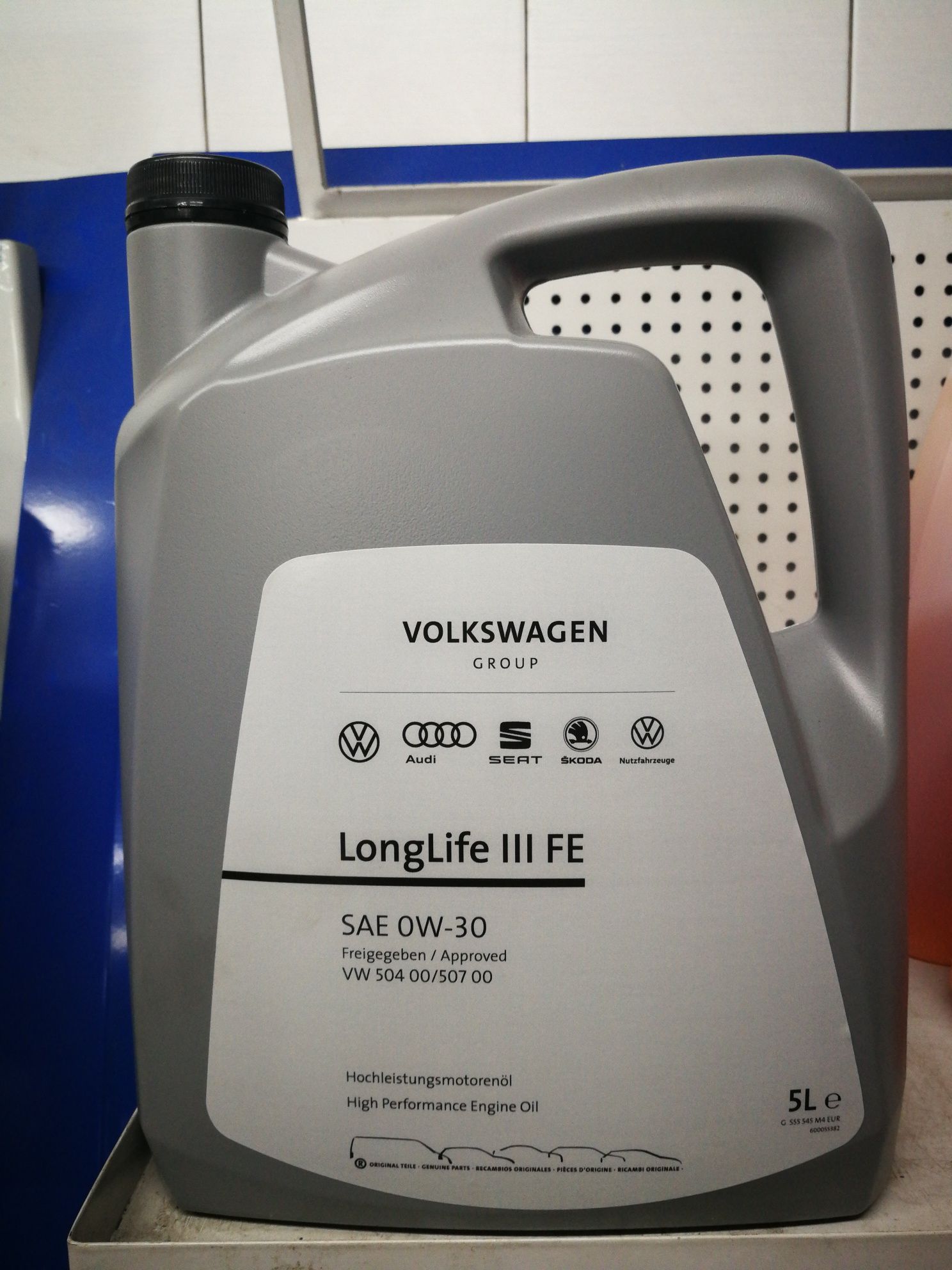 Volkswagen long life 0w30 5L