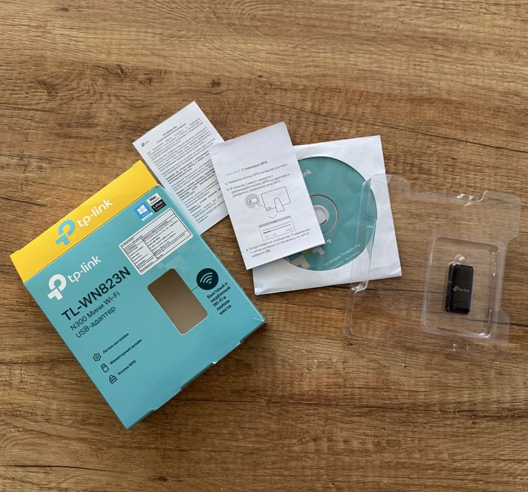 Адаптер TP-Link TL-WN823N N300 (мини USB Wi-Fi адаптер)