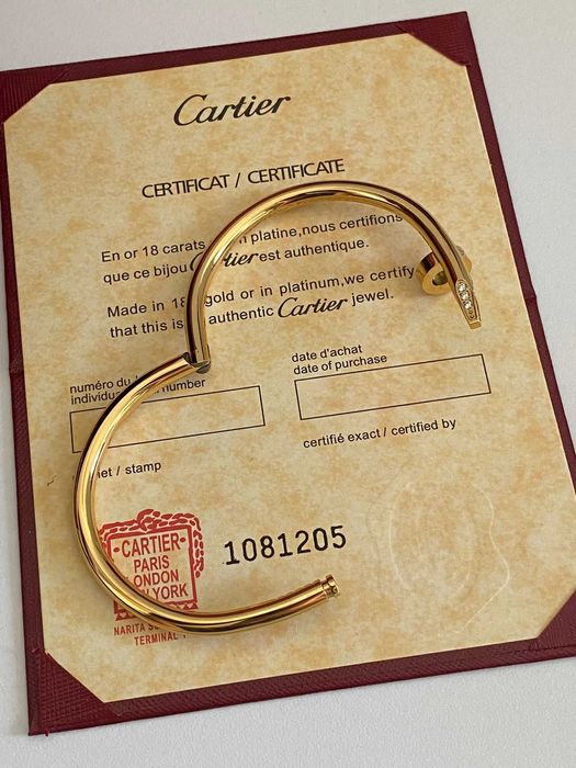 Brățară Cartier Cui 22 Aur 18K cu diamante