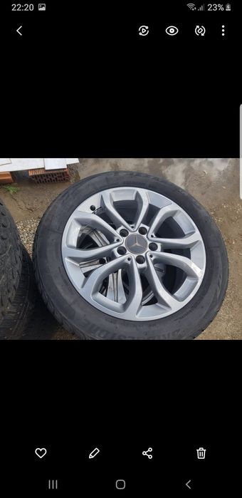 Jante mercedes originale 17 inch cu anvelope iarna