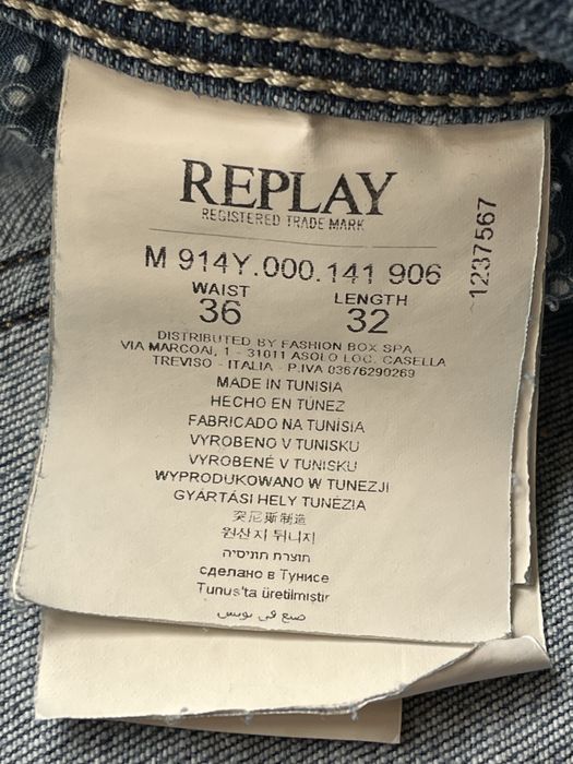 REPLAY : Anbass Slim - размер 36 / Оригинал