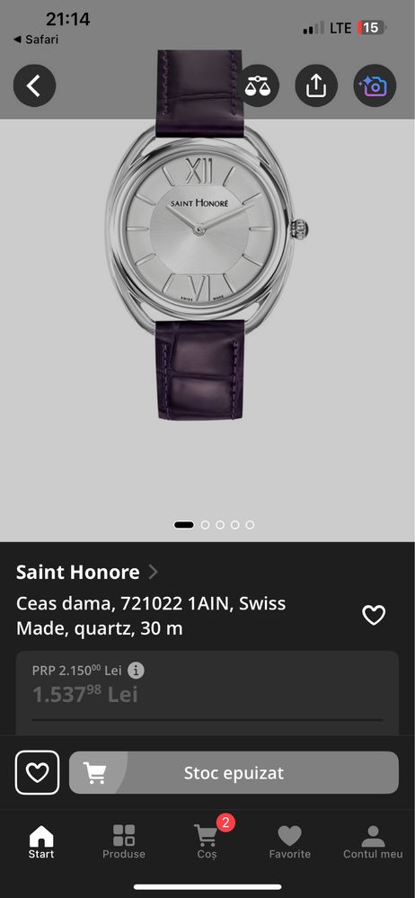 Ceas Saint Honore - Charisma 721022 1AIN - NOU / GARANTIE