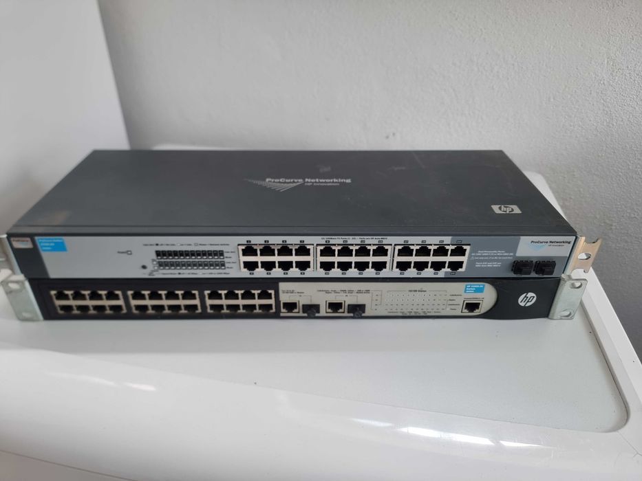 2 switch enterprise hp procurve 1700-14 si hp v1905-24