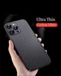 Iphone 15 pro max Luxury Ultra Thin Carbon Fiber Matte Case