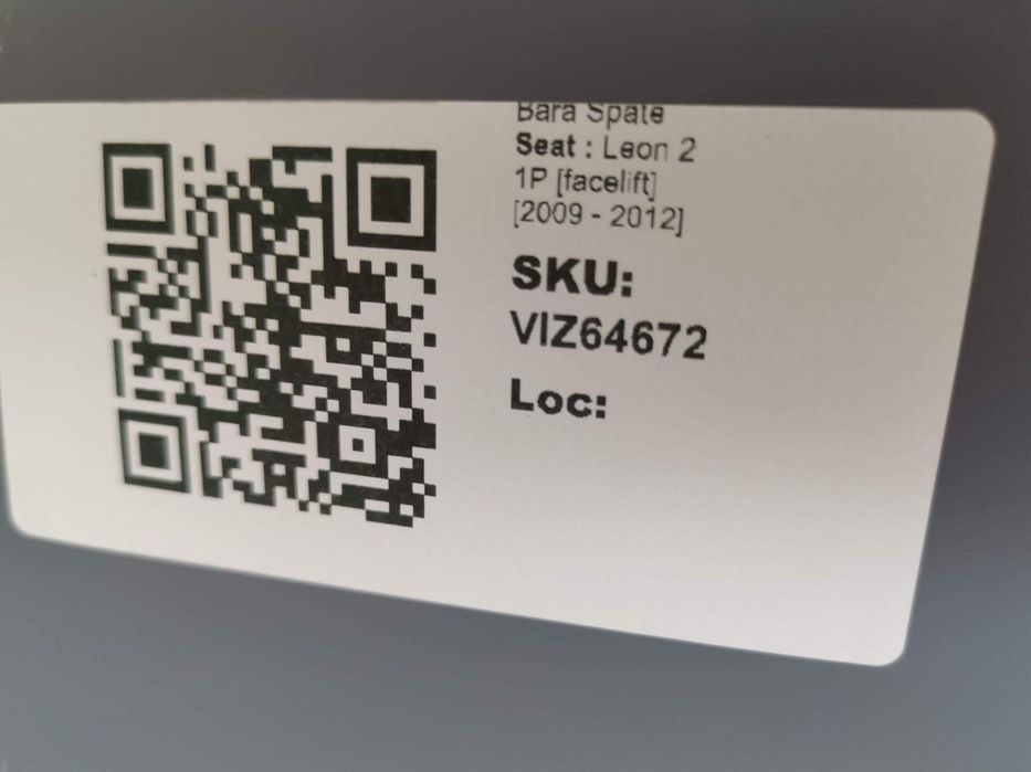 Bara Spate Seat  Leon 2 1P [facelift] 2009 2010 2011 2012 MS Design Or