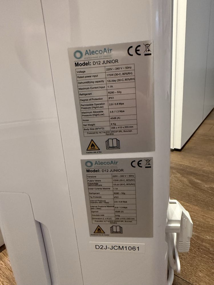 Dezumidificator AlecoAir D12 Junior