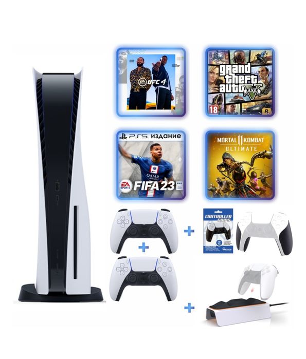 Play Stayton 5 с играми и 2 джостика с интороктивной зарядкой