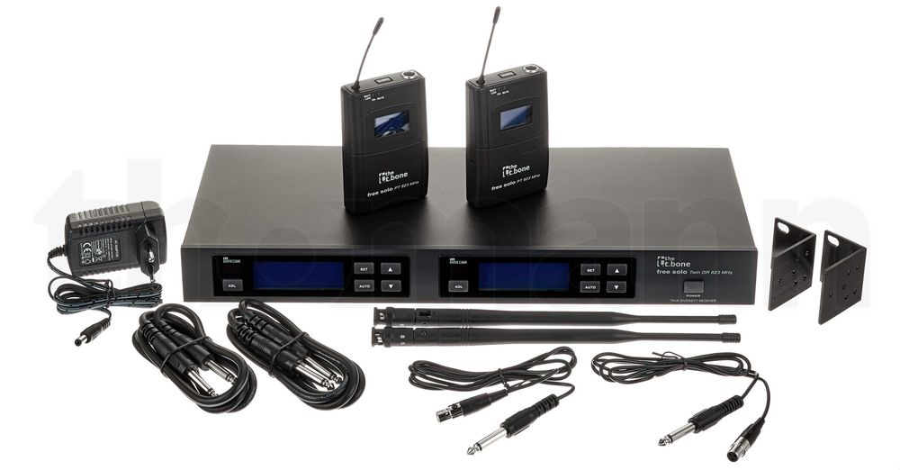Безжични Headset микрофони the t.bone free solo Twin PT590 HeadmiKeD