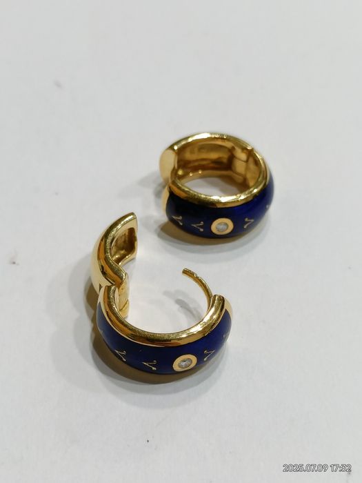 Vind cercei originali Faberge din aur 18kt