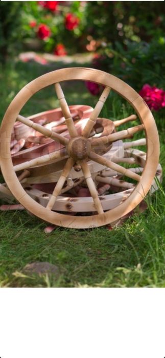 Ornament lemn.Roata decorativă  din lemn