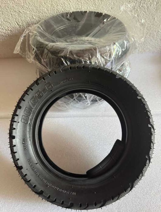Cauciuc 80/65-6 cu camera 10X2 echivalent cu 10×3 sau 255×80