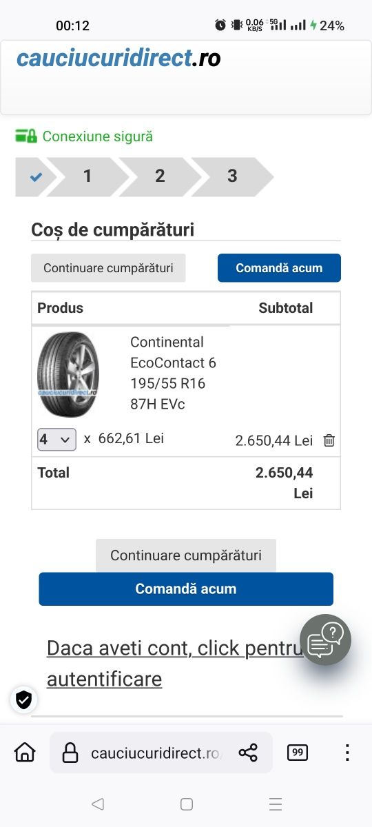 Vand cauciucuri de vara Continental EcoContact 6, 195/55 R16 din 2024