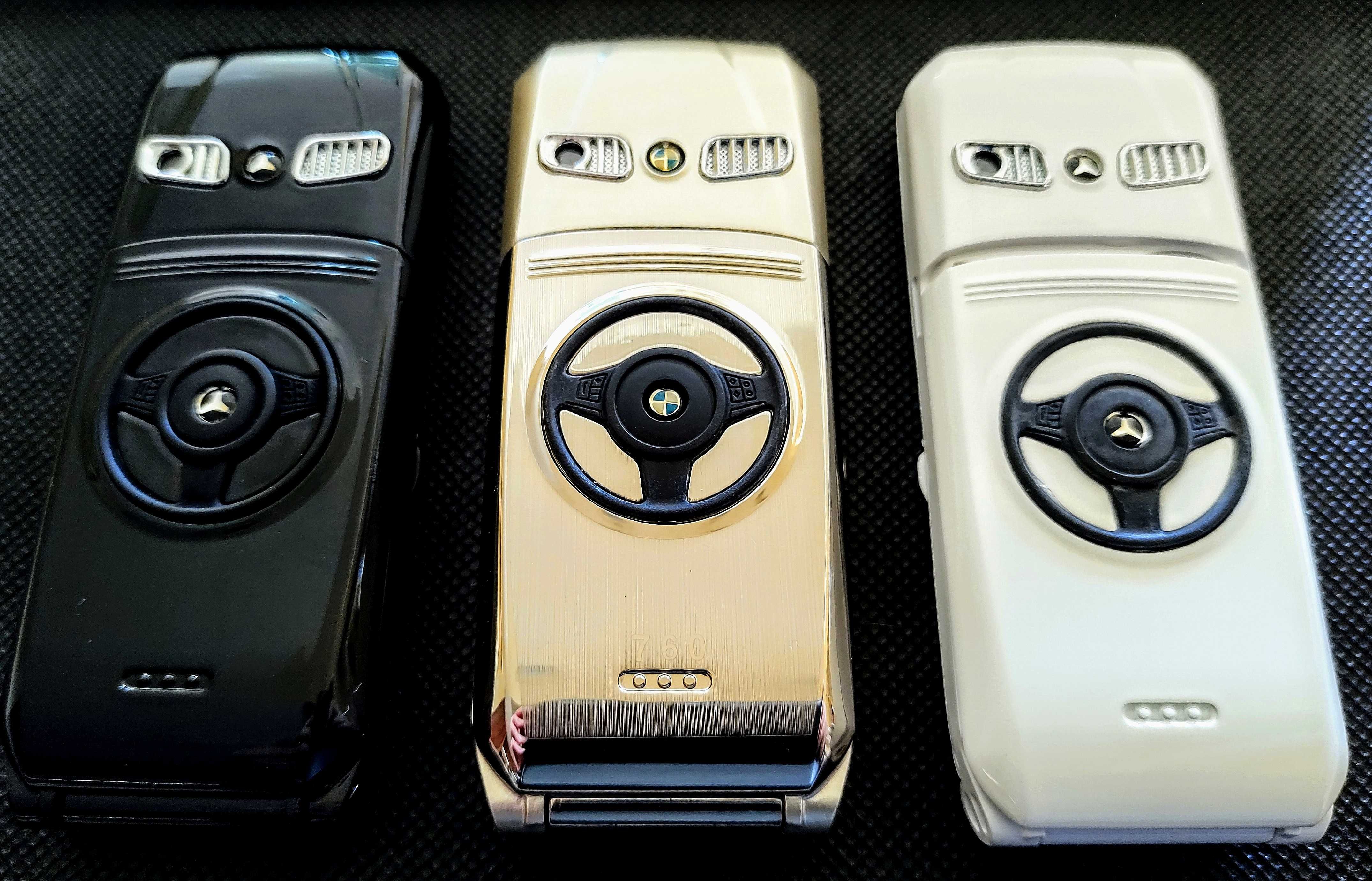 Телефон Mercedes Луксозен метален с капаче BMW Тип NOKIA GSM