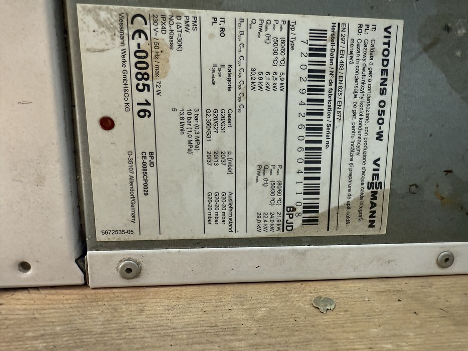 Vand Centrala ViessMann 050-W