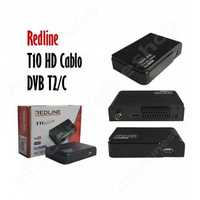 Комбиниран цифров приемник DVB-T кабелен DVB-C приемник REDLINE T10 HD