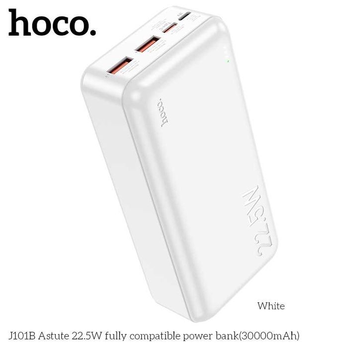 Hoco J101B Astute Power Bank 30000mAh Fast Charging 22.5W+PD20W QC3.0