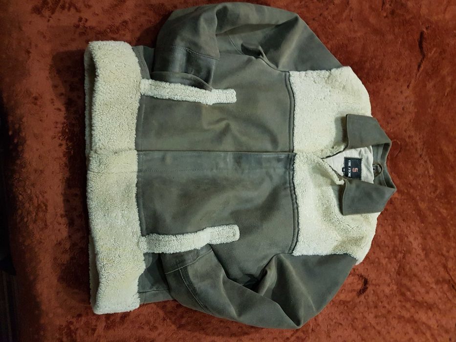 Ocazie! Cojoc piele si blană naturală