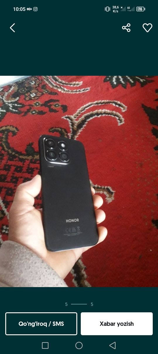 Honor X8c 8/256 xotira